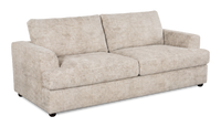 Sofa personnalisable Curve de Sofa Lab de 88 po fabriqué au Canada en tissu - Plush Parchment