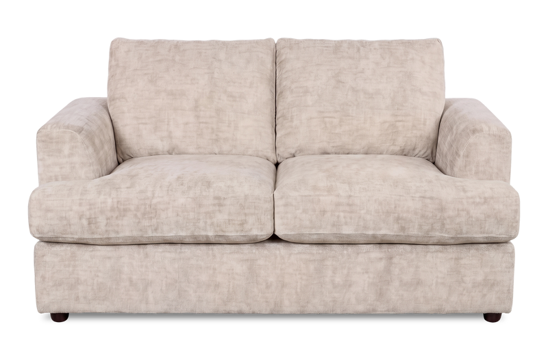 Causeuse personnalisable Curve de Sofa Lab de 65 po fabriqué au Canada en tissu - Plush Parchment