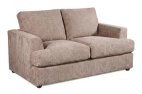 Causeuse personnalisable Curve de Sofa Lab de 65 po fabriqué au Canada en tissu - Chenille Praline