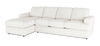Sofa avec fauteuil long de gauche personnalisable Curve de Sofa Lab fabriqué au Canada en tissu - Teddy Snow