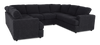 Sofa sectionnel en U personnalisable Curve de Sofa Lab fabriqué au Canada en tissu - Teddy Raven