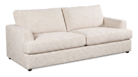  Sofa-lits personnalisable Curve de Sofa Lab de 88 po fabriqué au Canada en tissu - Chenille White