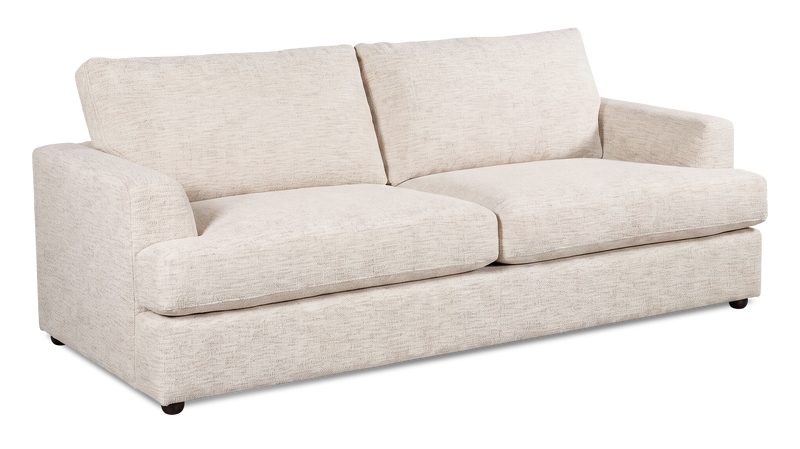 Sofa-lits personnalisable Curve de Sofa Lab de 88 po fabriqué au Canada en tissu - Chenille White