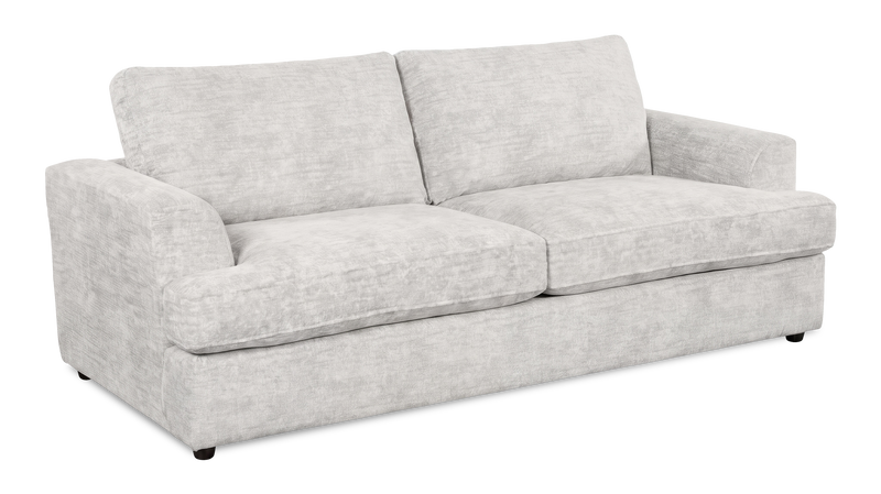 Sofa-lits personnalisable Curve de Sofa Lab de 88 po fabriqué au Canada en tissu - Plush Oyster