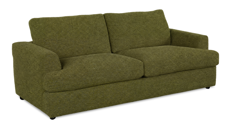 Sofa-lits personnalisable Curve de Sofa Lab de 88 po fabriqué au Canada en tissu - Chenille Moss