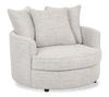  Fauteuil d’appoint enveloppant personnalisable Plush Cuddler de Sofa Lab de 48 po fabriqué au Canada en tissu - Plush Oyster