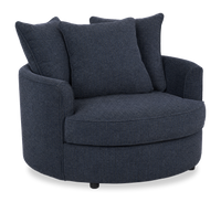  Fauteuil d’appoint enveloppant personnalisable Plush Cuddler de Sofa Lab de 48 po fabriqué au Canada en tissu - Chenille Pacific