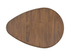 Deco 42.5” Modern Oval Coffee Table – Walnut | Table à café ovale moderne Deco de 42,5 po - noyer
