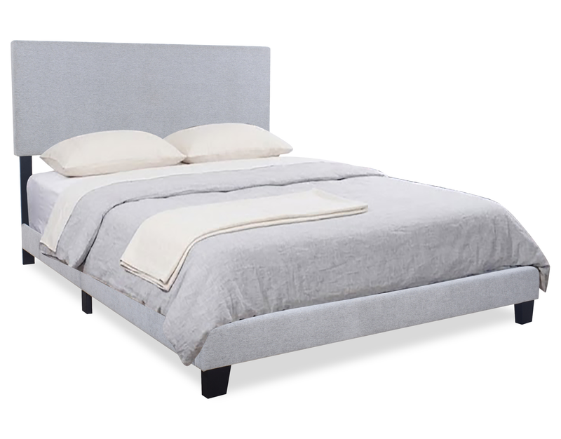 Ensemble de chambre à coucher Delta 5 pièces avec lit, commode et miroir, noir - format grand lit