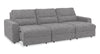 Scott Living Elevate Modular 115" Chenille Fabric Sofa with Power Sliding - Grey | Sofa modulaire Elevate de Scott Living de 115 po en tissu en chenille avec coulissement électrique - gris