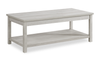Eleanor 48” Contemporary 3-Pack Coffee + 2 End Tables - White | Ensemble de 3 tables contemporaines Eleanor de 48 po, table à café et 2 tables de bout - blanc
