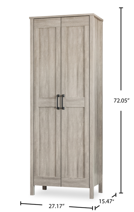 Armoire décorative moderne Gordon de 27,17 po à 2 portes avec tiroirs - érable printanier
