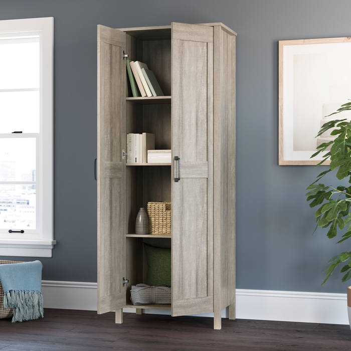 Armoire décorative moderne Gordon de 27,17 po à 2 portes avec tiroirs - érable printanier