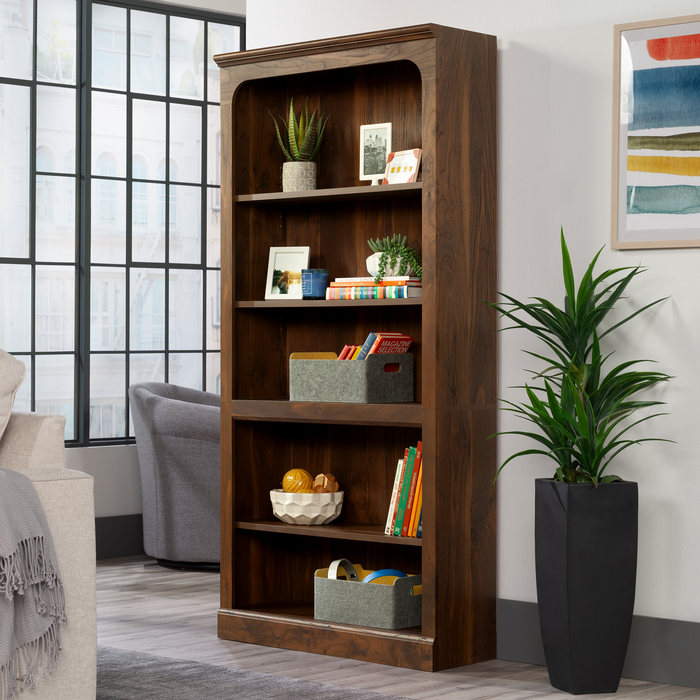 Bibliothèque Halston de 33,7 po à 5 tablettes avec tablettes réglables - manguier Sindoori 