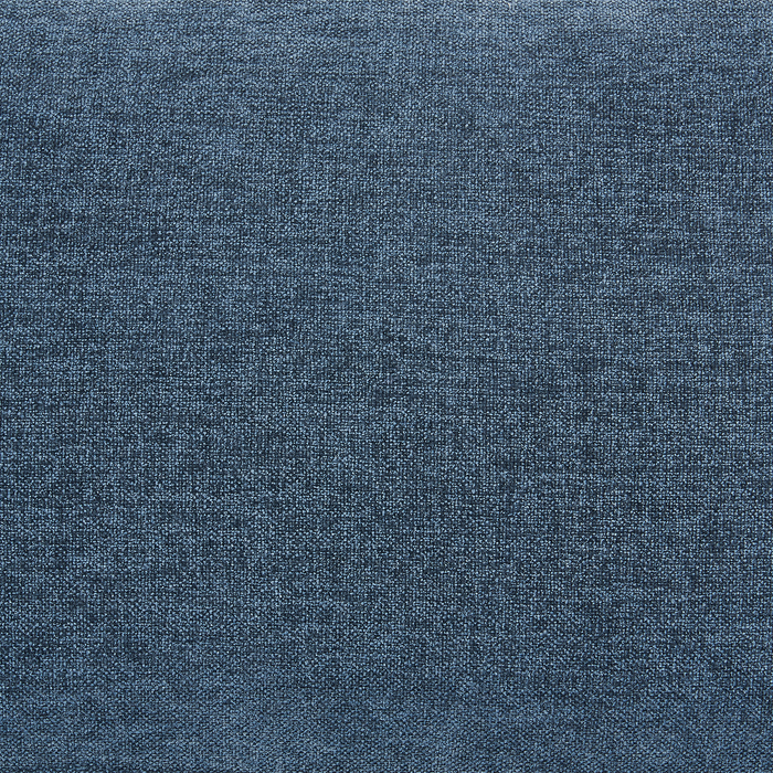 Sofa sectionnel de droite Horizon 2 pièces en tissu avec base et pattes en bois - bleu marine