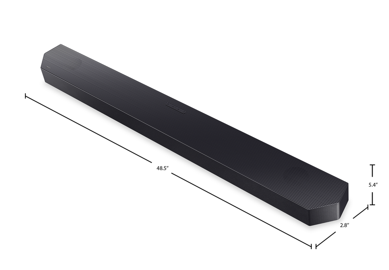 Barre de son à 11.1.4 canaux SAMSUNG de série Q avec caisson d’extrêmes graves et haut-parleur arrière (HW-Q990H/ZC) 