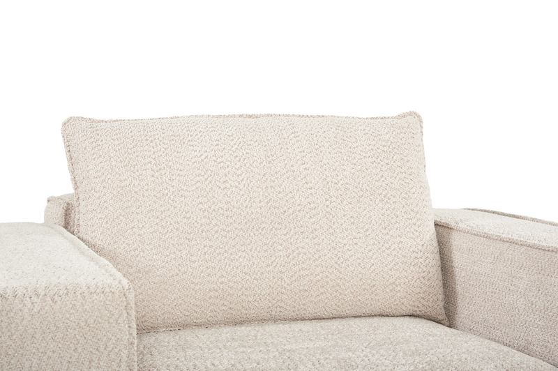 Fauteuil d’appoint modulaire Infinity en tissu de chenille - taupe 
