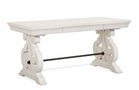 Bureau Milson de 62 po avec rangement - albâtre