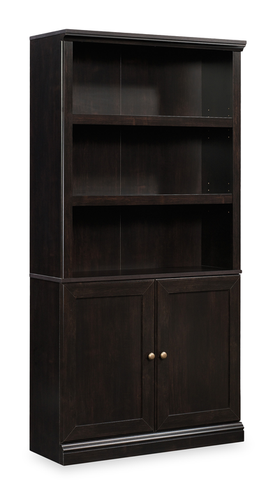 Bibliothèque Oryn de 35,28 po à 5 tablettes avec rangement - noir Estate