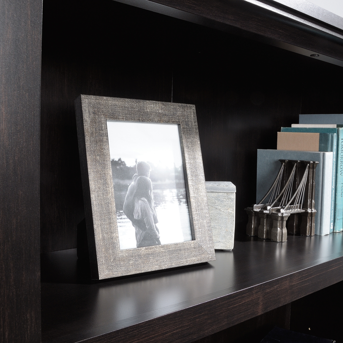 Bibliothèque Oryn de 35,28 po à 5 tablettes avec rangement - noir Estate