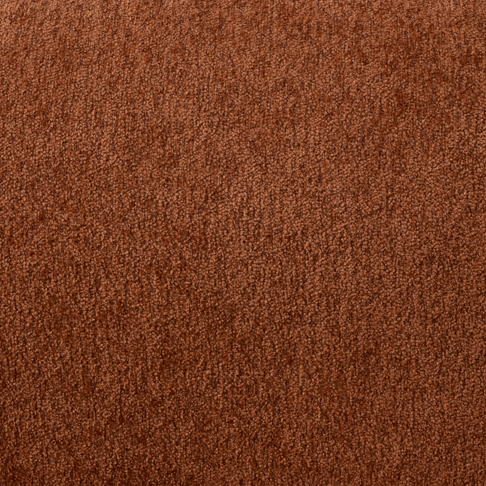 Causeuse Pebble de 70 po fabriquée au Canada en tissu avec coussins décoratifs assortis - orange