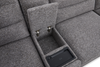 Shaquille O’Neal Home Prestige 7-Piece Left-Facing Sectional with Power Reclining and Power Sliding – Grey | Sofa sectionnel de gache Prestige de Shaquille O’Neal Home 7 pièces avec inclinaison et coulissement électrique - gris