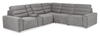 Sofa sectionnel Prestige de Shaquille O’Neal Home 6 pièces avec inclinaison électrique - gris