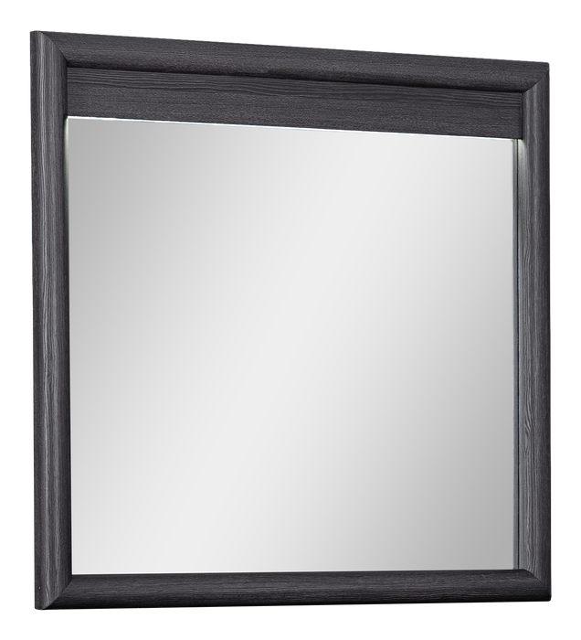 Miroir de commode de chambre à coucher Rocco - gris foncé