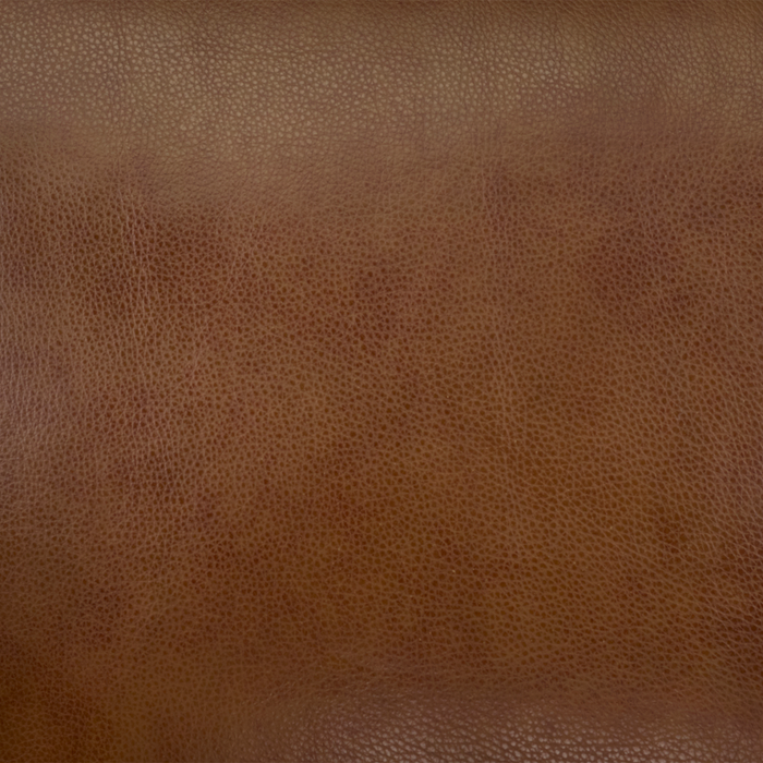 Fauteuil Rodeo de 46 po en cuir véritable de qualité supérieure avec coussins amovibles - marron 