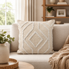 Sadie Fabric Accent Pillow - Beige | Coussin décoratif Sadie en tissu - beige