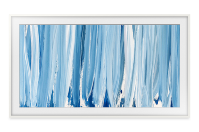 Samsung Customizable Bezel for 55” The Frame Pro TV – White   | Cadre décoratif personnalisable pour téléviseur The Frame Pro de 55 po de Samsung - blanc   | SCFH55WT