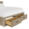 Sonoma Platform Storage Bed with Headboard & Frame, Light Brown - Queen Size | Lit plateforme de rangement Sonoma avec tête de lit et cadre de lit, brun clair - format grand lit