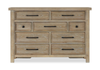 Sonoma Bedroom 9-Drawer Dresser, 62"W x 42"H - Light Brown | Commode Sonoma de 62 po (L) x 42 po (H) à 9 tiroirs pour la chambre à coucher - brun clair