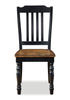 Stella 5pc Dining Set with Table & 4 Chairs, 42-57"W Butterfly Leaf Extension, Round - Black/Brown | Ensemble de salle à manger Stella 5 pièces avec table ronde de 42 po à 57 po (L), rallonge papillon et 4 chaises - noir et brun