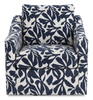 Made in Canada Sofa Lab Customizable Swivel 32" Fabric Accent Chair – Marine Accent Fabric | Fauteuil d’appoint pivotant personnalisable de Sofa Lab de 32 po fabriqué au Canada en tissu - tissu décoratif Marine