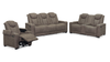 Venture 83.5” Faux Suede Power Reclining Sofa with Power Headrests, Cupholders, and USB Port - Chocolate | Sofa à inclinaison électrique Venture de 83,5 po en suédine avec appuie-têtes électriques, porte-gobelets et port USB - chocolat