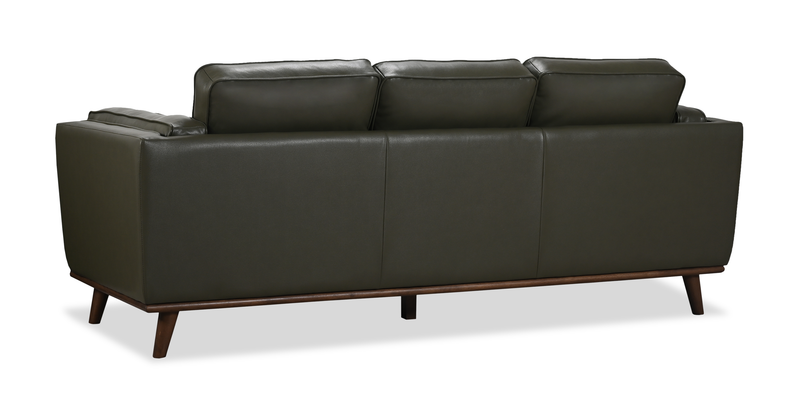 Sofa Viero de 86,2 po en cuir véritable - vert  
