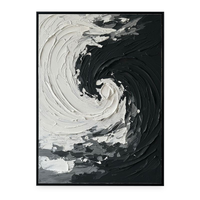  Œuvre d’art murale « Infinite Flow » peinte à la main à texture épaisse - 36 po x 48 po