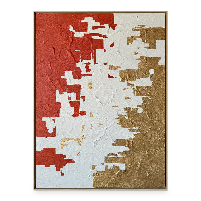 Œuvre d’art murale « Endless Transform » peinte à la main à texture épaisse - 36 po x 48 po