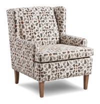  Fauteuil d’appoint à oreilles personnalisable de Sofa Lab de 30 po fabriqué au Canada en tissu - tissu décoratif Copper