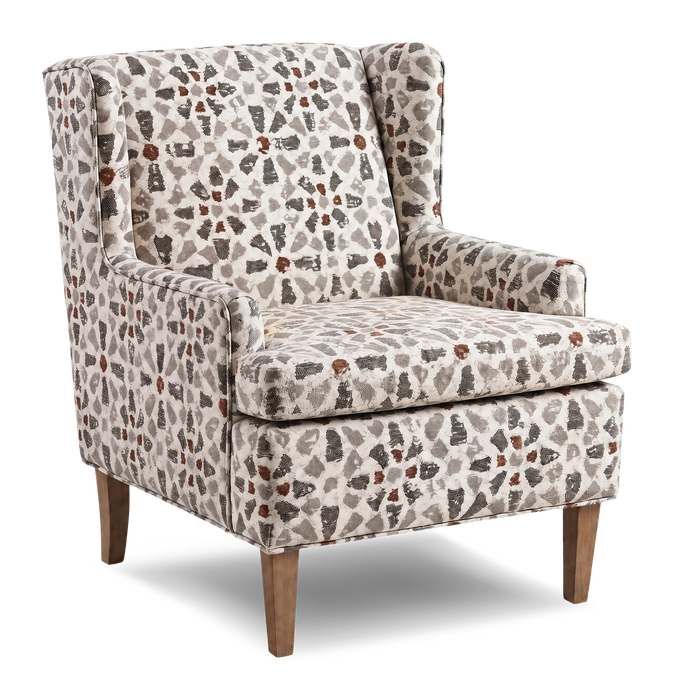 Fauteuil d’appoint à oreilles personnalisable de Sofa Lab de 30 po fabriqué au Canada en tissu - tissu décoratif Copper