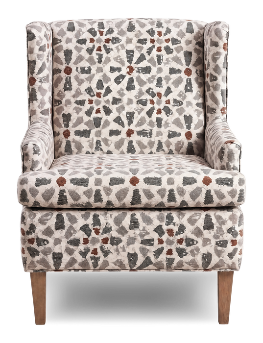 Fauteuil d’appoint à oreilles personnalisable de Sofa Lab de 30 po fabriqué au Canada en tissu - tissu décoratif Copper