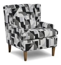Fauteuil d’appoint à oreilles personnalisable de Sofa Lab de 30 po fabriqué au Canada en tissu - tissu décoratif Onyx