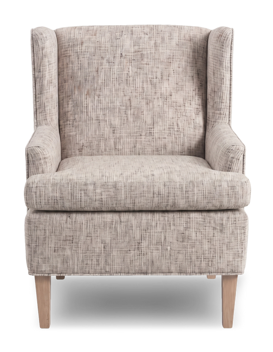 Fauteuil d’appoint à oreilles personnalisable de Sofa Lab de 30 po fabriqué au Canada en tissu - tissu décoratif Rust