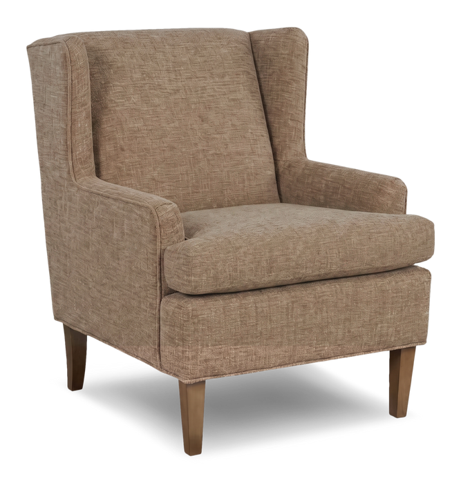 Fauteuil d’appoint à oreilles personnalisable de Sofa Lab de 30 po fabriqué au Canada en tissu - Chenille Praline