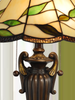 Wisteria 16" Fallhouse Tiffany Table Lamp with Amber Shade – Antique Bronze  | Lampe de table de style Tiffany Fallhouse de Wisteria de 16 po avec abat-jour ambré - bronze antique