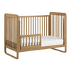 Ensemble de lit de bébé convertible en lit de bambin Presley - brun