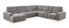 Shaquille O’Neal Home Prestige 7-Piece Left-Facing Sectional with Power Reclining and Power Sliding – Grey | Sofa sectionnel de gache Prestige de Shaquille O’Neal Home 7 pièces avec inclinaison et coulissement électrique - gris