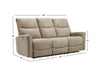 Quest 82.5" Chenille Fabric Power Reclining Sofa - Cobblestone | Sofa à inclinaison électrique Quest de 82,5 po en tissu de chenille - pavé