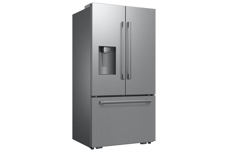 Réfrigérateur à 3 portes Samsung de 24 pi3 et de 35,8 po à portes françaises - argenté - RF70H25GERAA 
